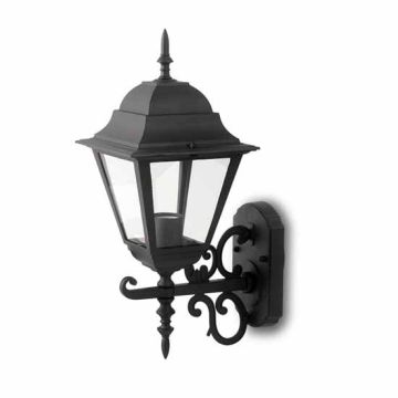 V-TAC VT-761 Garden Wall Groß Lamp IP44 Facing Up E27 Holder schwarz - sku 7521
