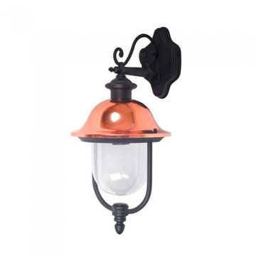 V-TAC VT-852 Garden Wall Lamp Facing Down IP44 Grafite matt schwarz Halter E27 - sku 7531