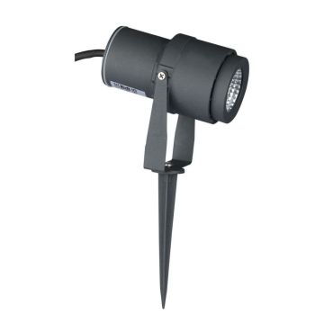 V-TAC VT-857 12W verstellbarer Erdspieß LED-Strahler graue Farbe IP65 natürliches weißes Licht 4000K - SKU 217551