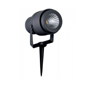 V-TAC VT-857 12W führte Gartenlampe spike justierbares Grau neutralweiß 4000K - SKU 7551