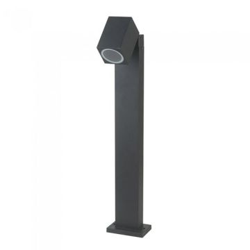 V-TAC VT-7612 Wall Fitting 1xGU10 verstellbarer Kopf Aluminium schwarz Bodenbefestigung IP44 - sku 7554