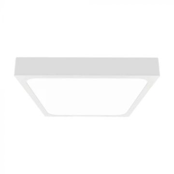 V-TAC VT-8624SW-SQ LED-Deckenleuchte 24W integrierter Mikrowellen-Bewegungssensor IP44 quadratisch weiß 360° 4000K - 7667
