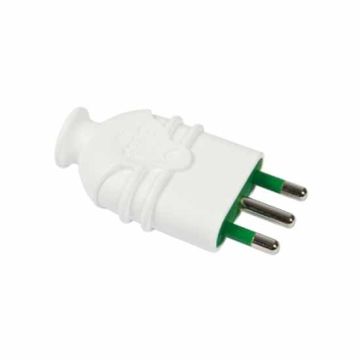 Stecker italienisch std. 2P+E 16A HI-PRO weißer Körper Fanton 80110 Stecker italienisch std. 2P+E 16A HI-PRO weißer Körper Fanton 80110