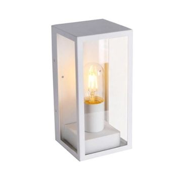 V-TAC VT-837 Garden Wall Lamp IP44 1xE27 Halter weiß-klares glas - sku 8518