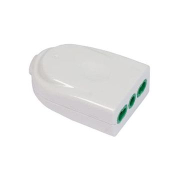 Abnehmbare, bipolare, gerade 16-A-Steckdose von Fanton P17/11 – 82570-E, weißes Gehäuse – thermoplastisches Material