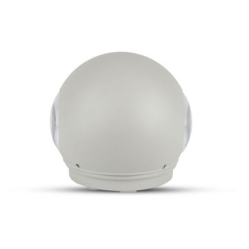 V-TAC VT-836 6W LED wandlamp warmweiß 3000K aluminum grau rund körper IP65 - SKU 8305