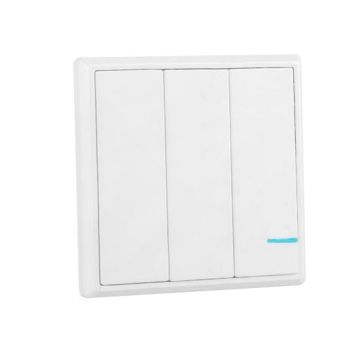 V-TAC Smart Home VT-5133 Funkschalter 3-Tasten-Gehäuse weiß IP54 - sku 8462
