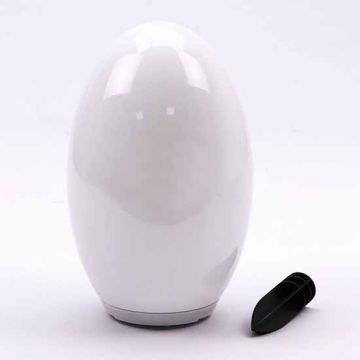 V-TAC VT-7815 Eiförmige Solarlampe, Ei-LED, RGB+W Bodenlampe mit Erdspieß, Luxsensor, RGB 3000K - SKU 8557
