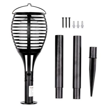 V-TAC VT-719 Gartenlaterne Solar LED Light Flame mit Sensor 3IN1 Montage Wand/Poller/Hänge - sku 8558