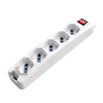 V-TAC Steckdosenleiste 5-fach Schuko 10/16A 3500W 1,5m Kabel ein/aus-schalter - sku 8712