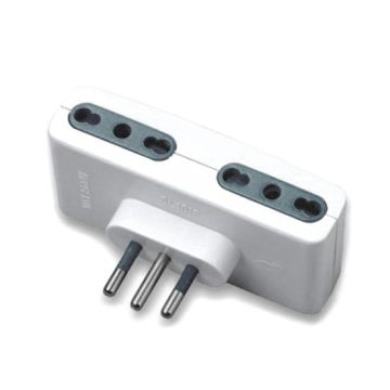 V-TAC mehrfachsteckdose Steckdosenadapter 4-fach buchsen 10/16A Italienischer Standard - sku 8726