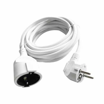 V-TAC VT-3001-10 Kunststoff-Verlängerungskabel Schuko 16A EU standard Kabel weiß 10m - sku 8780