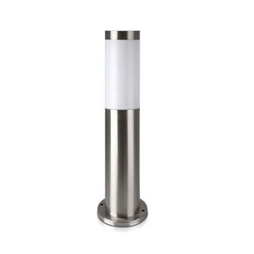 V-TAC VT-838 Bodenbefestigung Wandleuchte 45cm mit nickel satiniert Edelstahlgehäuse IP44 Halter 1xE27 - sku 8958