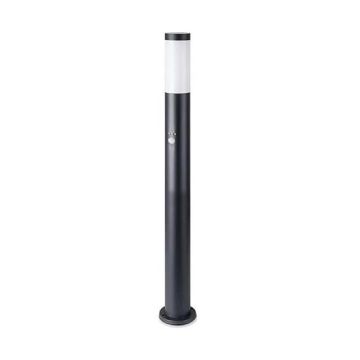 V-TAC VT-838 Bodenbefestigung Wandleuchte 80cm mit Pir sensor schwarzem Edelstahlgehäuse IP44 Halter 1xE27 - sku 8984