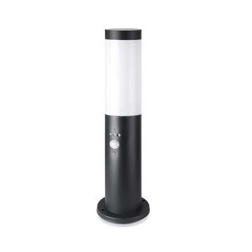 V-TAC VT-838 Bodenbefestigung Wandleuchte 45cm mit Pir sensor schwarzem Edelstahlgehäuse IP44 Halter 1xE27 - sku 8985