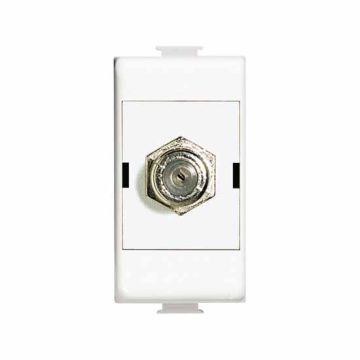 TV Jack Typ F TV SAT Koax-Stecker 75Ω Bticino Matix AM5173DF TV Jack Typ F TV SAT Koax-Stecker 75Ω Bticino Matix AM5173DF