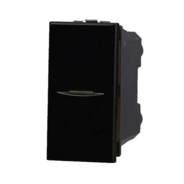 Axial taste 1P 10A kompatibler Bticino Axolute schwarz farbe Ettroit AN0601