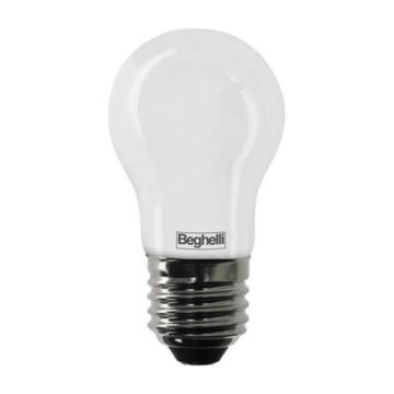Beghelli 56435 4W Zafiro LED Lampe SMD filament E27 Hohe lumen 470LM frost abdeckung warmweiß 2700K A++