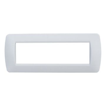 ETTROIT 7-Sitzer-Teller, Satinweiß, kompatibel mit Bticino Living Light 7p LN85701