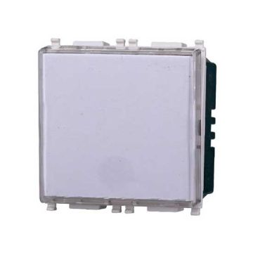 Taster mit Namenschild 2P 10A 250V kompatibler Vimar Plana Weiß farbe Ettroit EV1901