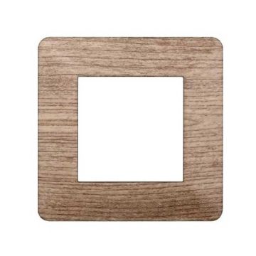 Kompatible Abdeckrahmen Vimar Plana 2 module kunststoff helles Holz farbe Ettroit EV83204
