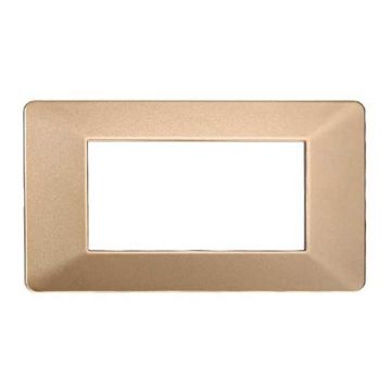 Kompatible Abdeckrahmen Vimar Plana 4 module kunststoff gold farbe Ettroit EV83411