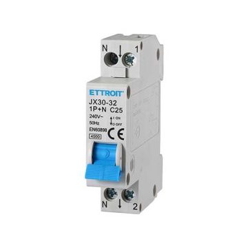 Magnetischer Thermoschalter 1P+N 25A 220V 1 DIN-Modul Ettroit JX152540