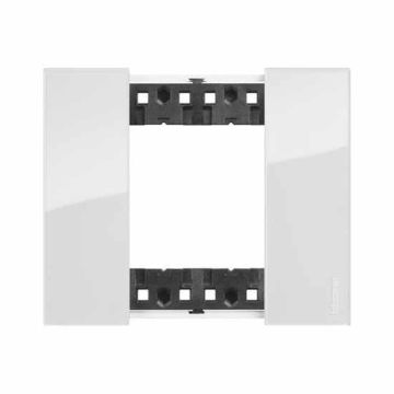 Abdeckrahmen Bticino Living Now 2 Module, farbe eis KA4802DW Abdeckrahmen Bticino Living Now 2 Module, farbe eis KA4802DW