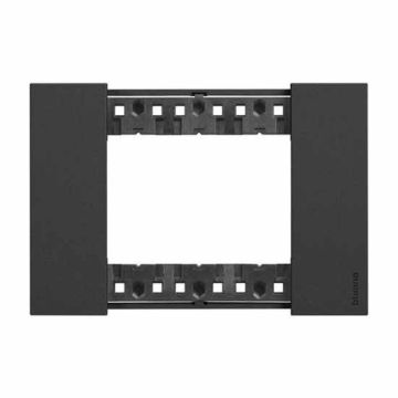Abdeckrahmen Bticino Living Now 3 Module farbe schwarz KA4803KG Abdeckrahmen Bticino Living Now 3 Module farbe schwarz KA4803KG