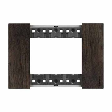 Abdeckrahmen Bticino Living Now 3 Module farbe nussbaum KA4803LG Abdeckrahmen Bticino Living Now 3 Module farbe nussbaum KA4803LG