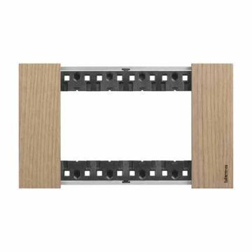 Abdeckrahmen Bticino Living Now 4 Module holz farbe eiche KA4804LM Abdeckrahmen Bticino Living Now 4 Module holz farbe eiche KA4804LM