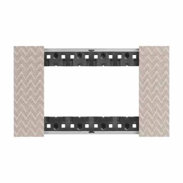 Abdeckrahmen Bticino Living Now 4 Module farbe Optic KA4804MM Abdeckrahmen Bticino Living Now 4 Module farbe Optic KA4804MM