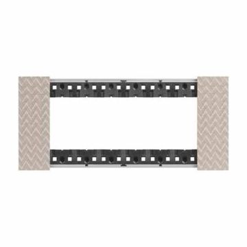 Abdeckrahmen Bticino Living Now 6 Module farbe Optic KA4806MM