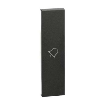 Abdeckung Bticino Living Now mit symbol glocke 1M schwarz KG01D Abdeckung Bticino Living Now mit symbol glocke 1M schwarz KG01D
