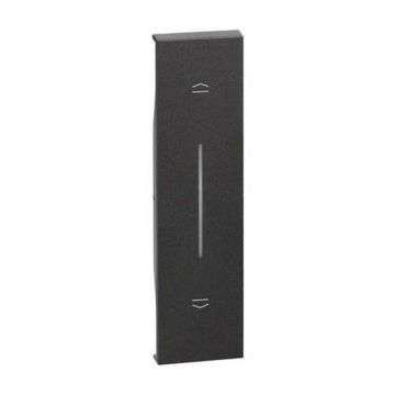 Abdeckung Bticino Living Now Button verriegelt, Jalousien schwarz KG05 Abdeckung Bticino Living Now Button verriegelt, Jalousien schwarz KG05