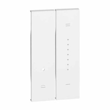 Abdeckung Bticino Living Now für Dimmer 2 Module, Weiß-KW19 Abdeckung Bticino Living Now für Dimmer 2 Module, Weiß-KW19