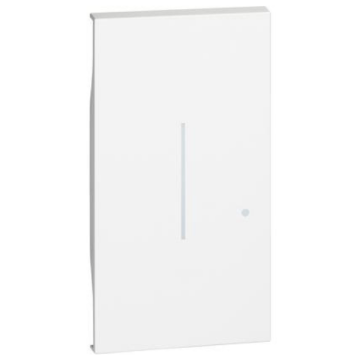 Leuchtbare abdeckung Bticino Living Now für angeschlossene/dimmer 2 module - weiß  KW33M2