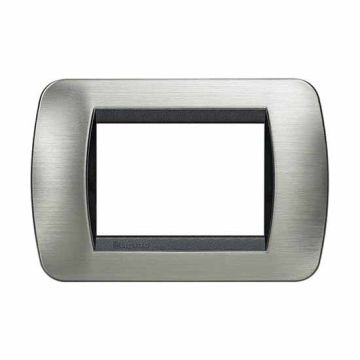 Rahmen Living International 3 Module - Stahl gebürstet L4803ACS