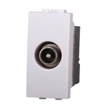 TV Direct Koaxialbuchse Livinglight kompatibler Weiß farbe
