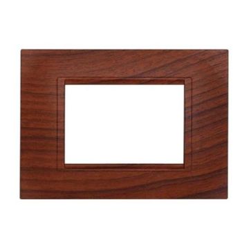 Kompatible Abdeckrahmen Bticino Livinglight 3 module quadratischer Kunststoff Radica Farbe