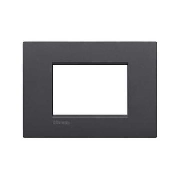 Living Light AIR Bticino Platte 3 Anthrazit Module - Metall LNC4803AR Living Light AIR Bticino Platte 3 Anthrazit Module - Metall LNC4803AR