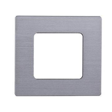 Kompatible abdeckrahmen Bticino Matix 2 module aluminium satiniert silber glänzend farbe