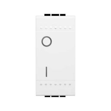 Switch 2P 16AX 250V ac - color White Bticino Livinglight N4002N Switch 2P 16AX 250V ac - color White Bticino Livinglight N4002N