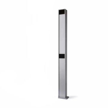 80x60mm H1000mm Aluminiumsäule für 2 Nice PPH2 Fotozellen
