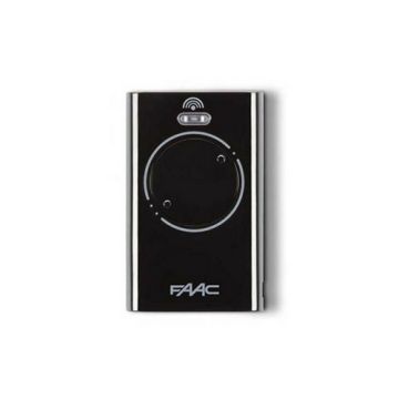 Fernbedienung 2 Kanäle XT2 433MHz SCHWARZ Rolling Code FAAC SLH LR 7870071