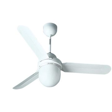 Deckenventilator mit Licht 1xE27 Vortice Nordik 1S/L 120/48" Senza GR.COM. Weiß - sku 61101