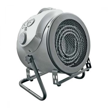 Tragbare und an der Wand montierte Lüfterheizung Drehstrommotor mit Mechanischer Timer Vortice CALDOPRO PLUS 5000 T - sku 70807