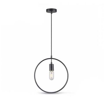 Geometric Pendant Light Mattschwarz Rund 1MT E27 Ф320mm Mod .VT-7320 - SKU 3836 - Matt Black
