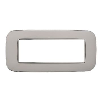 Kompatible abdeckrahmen Bticino Axolute 6 module kunststoff weiß farbe Orbis serie Moon Ettroit AN91601