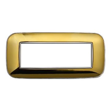 Kompatible abdeckrahmen Bticino Axolute 6 module kunststoff Gold glänzend farbe Orbis serie Moon Ettroit AN91612